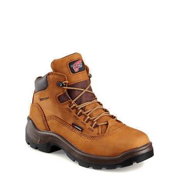 Red Wing Női FlexBond 5-inch Waterproof Safety Toe Munkavédelmi Bakancs Teve